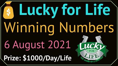 lucky for life lotto winning numbers|Lucky for Life Winning Numbers .